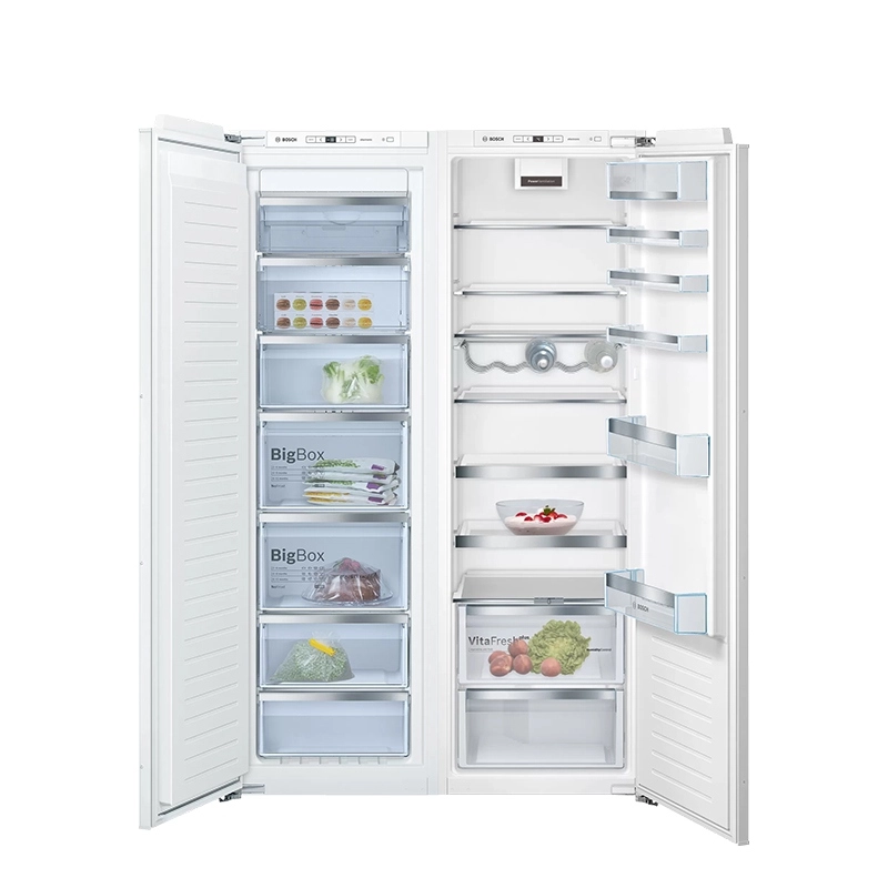 bosch-builtin-refrigerator-freezer-kir81afe0-gin81acf0-antikkala-05 یخچال و فریزر دوقلو توکار بوش مدل BOSCH KIR81AFE0 – GIN81ACF0 - تصویر 1